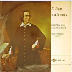 Пластинка Tibor Wehner (Klavier) F.List. Malediction